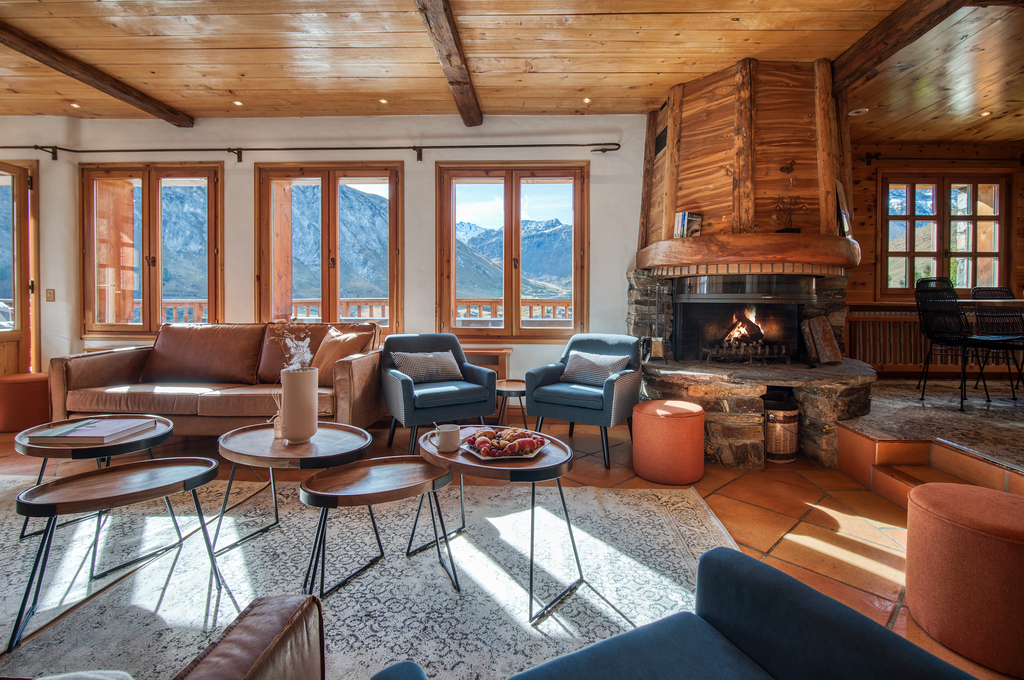 By the Fire at the chalet