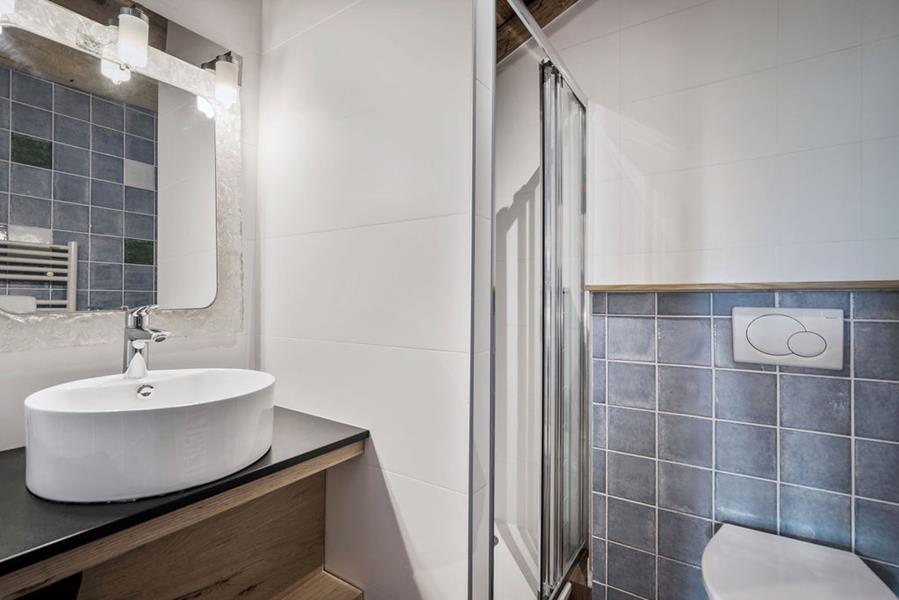 Shower room with shower and toilet