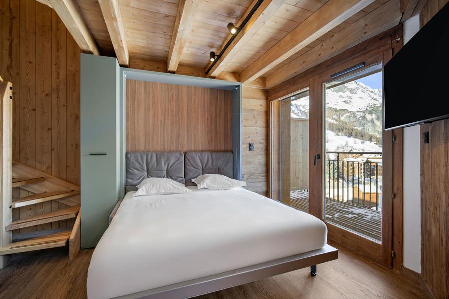 1 lit rabattable dans le séjour en 160*200