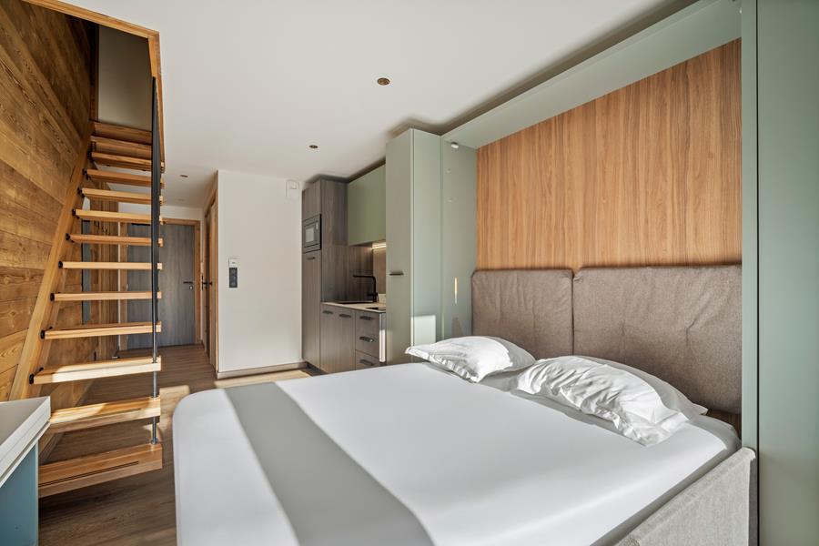 1 lit rabattable dans le séjour en 160*200